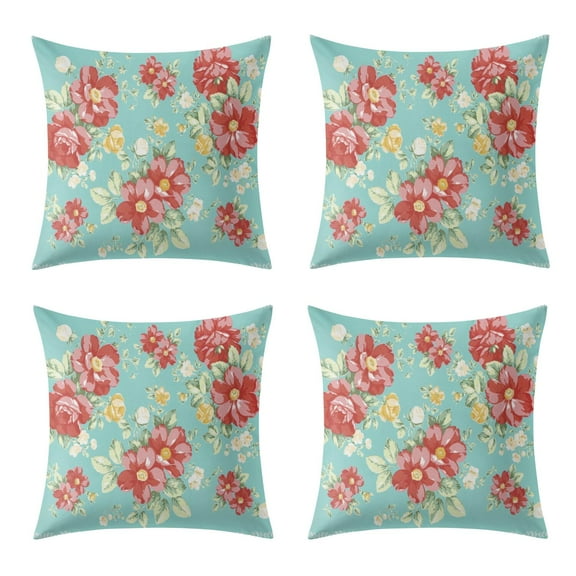 Set Of 2 Peach Skin Velvet Pioneer Pink Peel Throw Pillow Covers for Decorative Couch Pillows for Living Room,Boho Cute Outdoor Pillows Covers for Patio Garden20x20 Inches