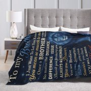 Gifts for Brother - Big Brother Gift Blanket - Birthday Gifts for Brother - Gift for Brother from Sister Brother- Funny Brother Presents - Cool Little Brothers Graduation Gi 80x60