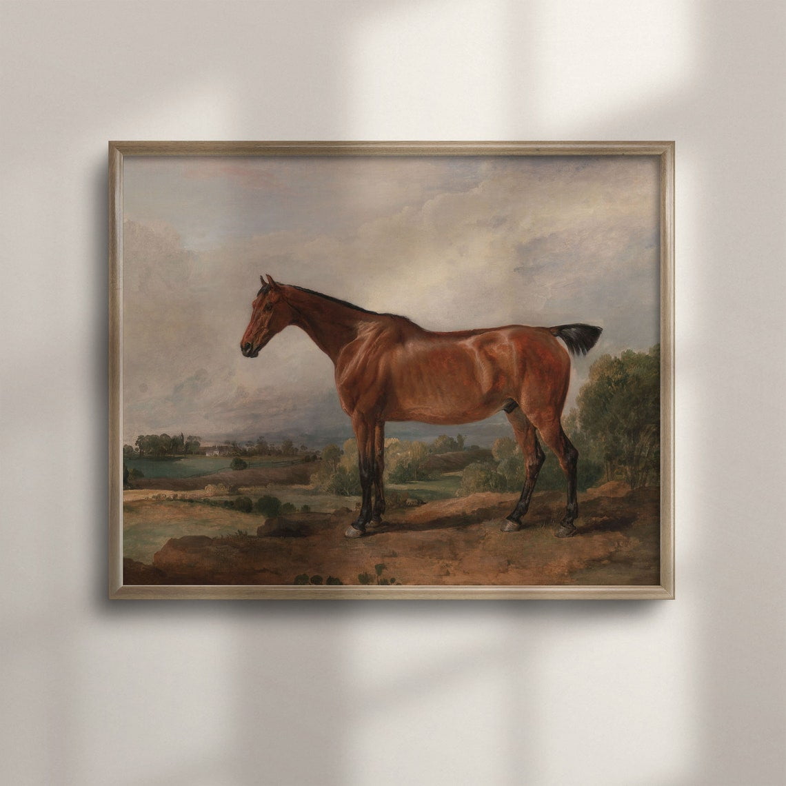 Vintage Horse Rustic Equestrian Farmhouse Wall Art Nature Inspired Living Room Decor