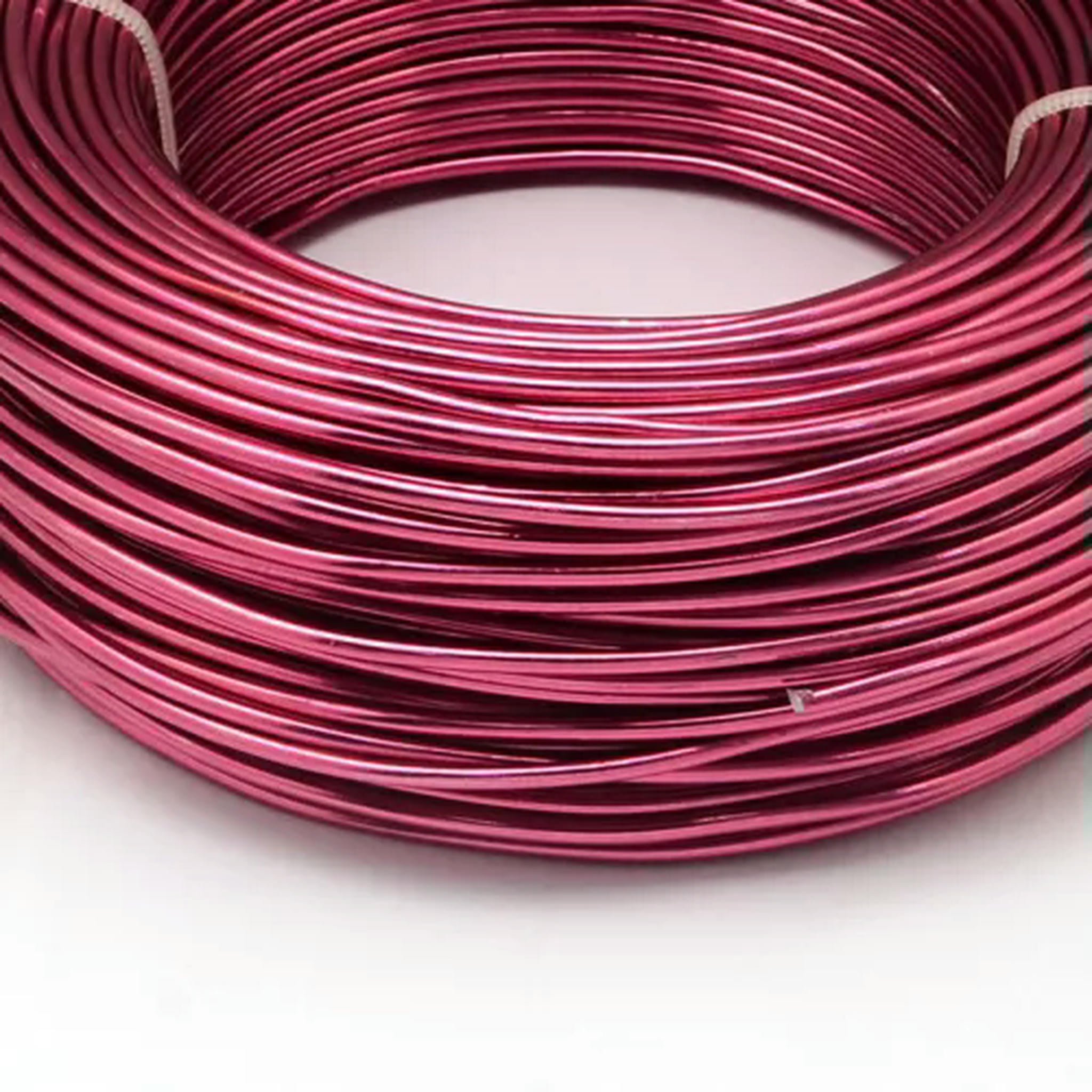 U8MO 500g Aluminum Wire Jewelry Beading Craft Wire 12/15/18/20 Gauge 0.8/1/1.5/2mm-Cerise-1mm