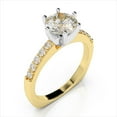 thumbnail image 2 of 1.50 Ct Brilliant Cut Round Natural Moissanite Engagement Rings for Women Fine 18K Yellow Gold, 2 of 6