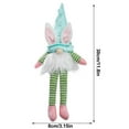 thumbnail image 3 of JeashCHAT Easter Gnomes Decorations, Plush Easter Bunny Handmade Swedish Tomte Elf Stuffed Doll Rabbit Gifts Cute Easter Faceless Dwarf Bunny Household Ornaments, Home Decor, 3 of 5