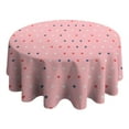 thumbnail image 4 of Fashionable Round Tablecloth 60x60in(153x153cm) – Waterproof Polyester Table Cover with Full Print Design, Wrinkle Resistant & Washable for Kitchen Dining Party Decor, 4 of 6