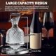 thumbnail image 5 of Decantador de Vino Tinto 50oz/1500ml, Decantador de Jarra de Vino Hecho de Cristal Sin Plomo, Decantadores Giratorios de 360° para Whisky, 5 of 5