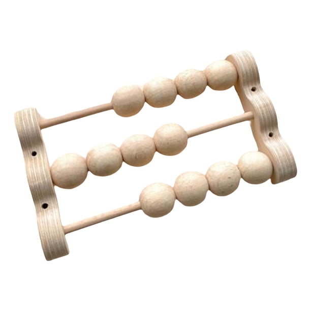 Tablero de actividades para niños, accesorios de bricolaje, juguete artesanal de madera para recuerdos de fiesta. Ábaco de triple fila