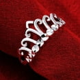 thumbnail image 5 of Sterling Silver Plated Fashion Ring Women Crown B132, 5 of 8