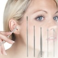 thumbnail image 3 of Ear Care Stainless Steel Ear Picking Tool Set, Massage Ear Pick, Ear Wax Cleaning Feather Stick, Innovative Spring Ear Wax Cleaning Tool, Ear Care for Women, 3 of 4