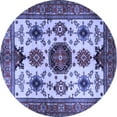 thumbnail image 1 of Ahgly Company Indoor Round Persian Blue Traditional Area Rugs, 5' Round, 1 of 4