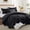 Black, variant on Ameha 3-Piece Quilt Bedspread Set Lightweight Embossed Floral Microfiber Coverlet Adult Queen Size Olive Green