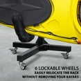 thumbnail image 3 of RaxGo Kayak Storage Rack Indoor Outdoor with Wheels - Heavy Duty Support, 3 of 6