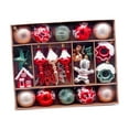 thumbnail image 3 of 45 Adornos Navideños en Bolas, Colgantes y Adornos para el Hogar, Jardín y Exteriores Rojo Verde Marrón, 3 of 9