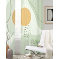 thumbnail image 4 of Bohemian Morandi Plant Tulle Curtain Living Room Printed Sheer Window Curtain Luxury Home Balcony r Voile Drapes, 4 of 7