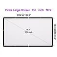 thumbnail image 3 of Zenbath ZQSURZ46191725 Wall Mount 150" Portable Projector Screen, White, 3 of 16