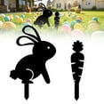 thumbnail image 2 of Clearance Items Easter Garden Decorations, Easter Egg Gnome Rabbit Ground Insert Decoration, Acrylic Hollow Animal Figurines, Perfect Yard Insert for Easter Outdoor Decor, 2 of 9