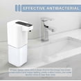 thumbnail image 2 of Automatic Foam Soap Dispenser, 400ml Usb Rechargeable Wall Mounted Soap Dispenser Ipx4 Waterproof Base For Bathroom Kitchen School Office, 2 of 5