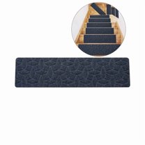 Yoloke Non-Slip Stair Treads Carpet Mat Rug Indoor Stair Runners for Wooden Steps Kids Dogs Elders Pet with Reusable Adhesive