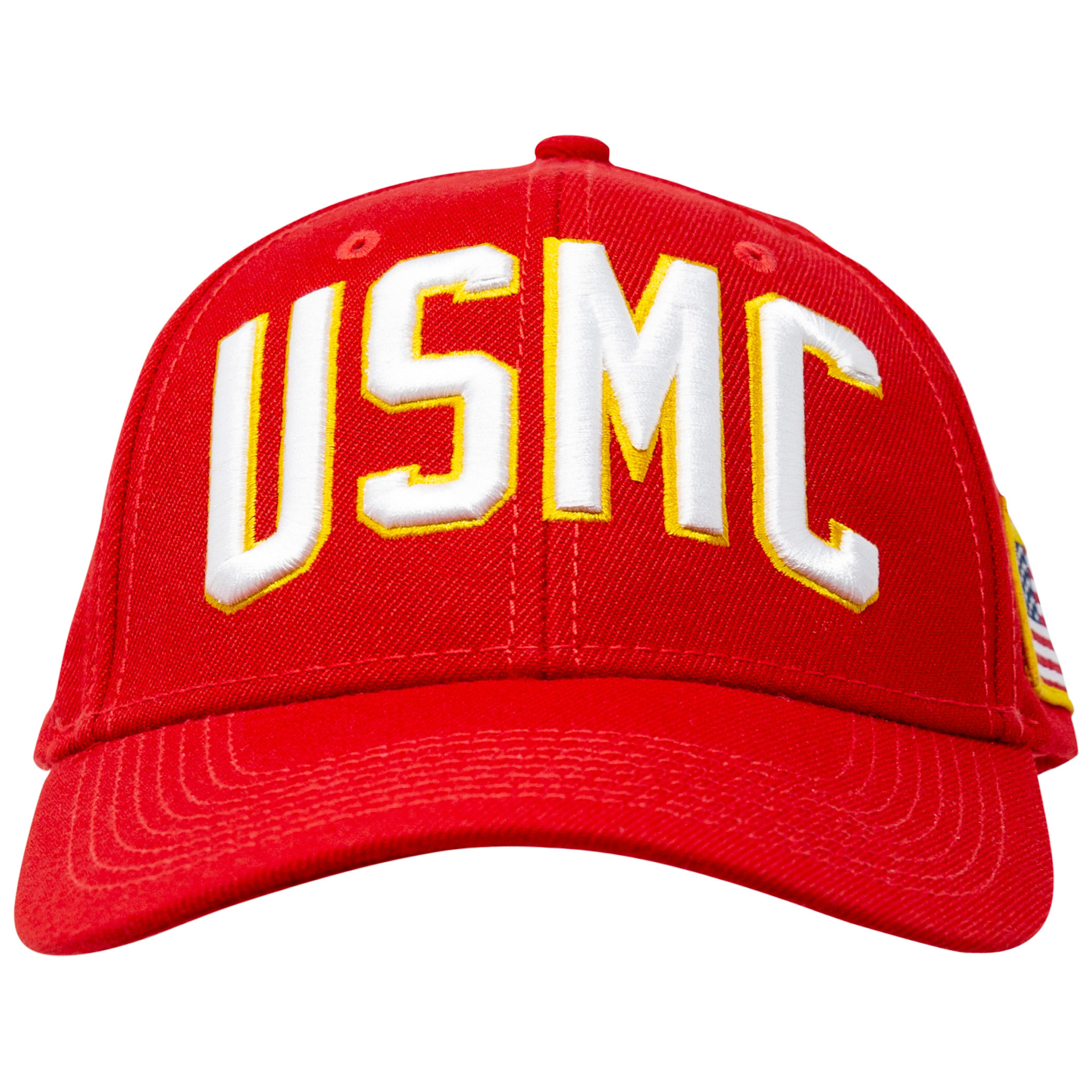 USMC Adjustable Red Snapback Hat - image 2 of 5