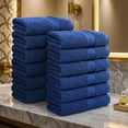 thumbnail image 2 of Ample Decor Hand Towel 100% Cotton 18X28 inch -12pcs Navy, 2 of 6