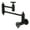 Matte Black, variant on Kingston Brass KS3100CG Fuller Wall Mount Pot Filler Faucet, Matte Black