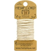 Hemp Cord 20lb 20'-White, Pk 5, Hemptique