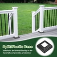 thumbnail image 6 of Uxcell 2x2 Inches Post Sleeve, Plastic Post Base Cover Column Wraps - 4pcs (Black), 6 of 7