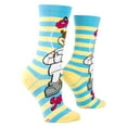 thumbnail image 3 of ODD SOX, Nickelodeon SpongeBob Cartoon Socks, Sandy Cheeks, Fun Novelty Women's Crew, Large, 3 of 6