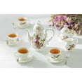 thumbnail image 2 of Grace Teaware Spring Flowers with Bird Fine Porcelain Children's 11 Pieces Tea Set, 2 of 6
