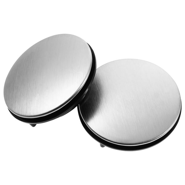 Toyvian 2pcs Stainless Steel Kitchen Sink Tap Hole Cover Faucet Hole