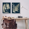 thumbnail image 4 of Stupell Industries Modern Layered Vegetation Natural Botanical Leaves Graphic Art White Framed Art Print Wall Art, Set of 2, Design by Piddix, 4 of 5