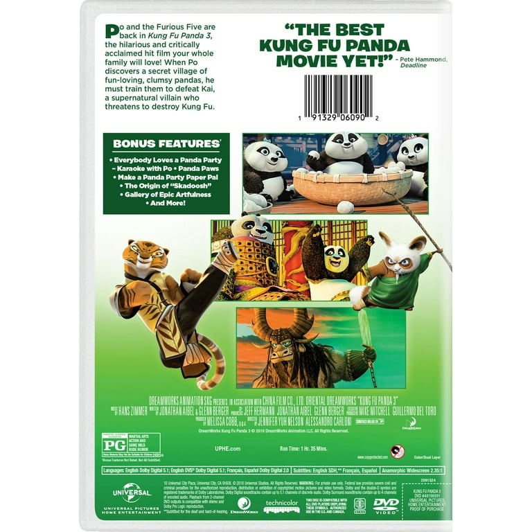 Kung Fu Panda 3 (DVD New Box Art) [DVD] - Walmart.com