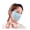 Blue, variant on Women’s UPF50+ Ice Silk Face Mask, Breathable Cooling UV Sun Protection Cover with Adjustable Ear Loops & Head Strap