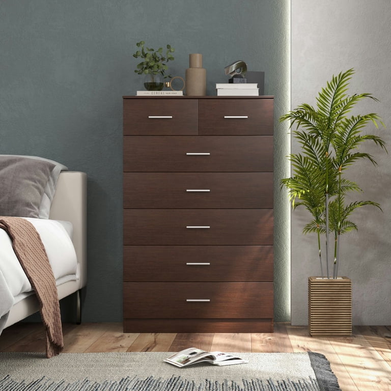 YYAo Wooden Chest of Drawers with Anti-toppling Device and Metal