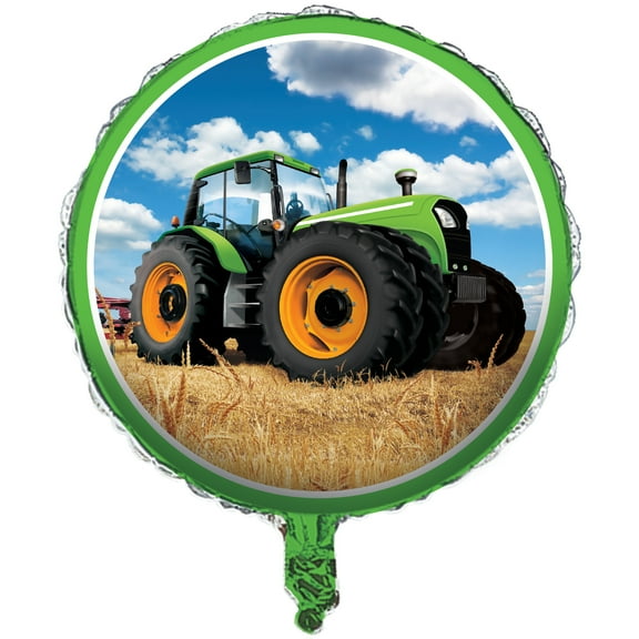 Tractor Time Metallic Balloon