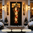 thumbnail image 4 of Glowing Christmas Door Hanger, Pre-lit Christmas Tree with Warm LED Lights, Holiday Hanging Decor for Front Door Porch Indoor Outdoor, Easy to Hang by MPOISVA, 4 of 6