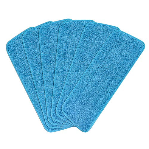 6pcs Microfiber Spray Mop Replacement Heads for Wet/Dry Mops Flat