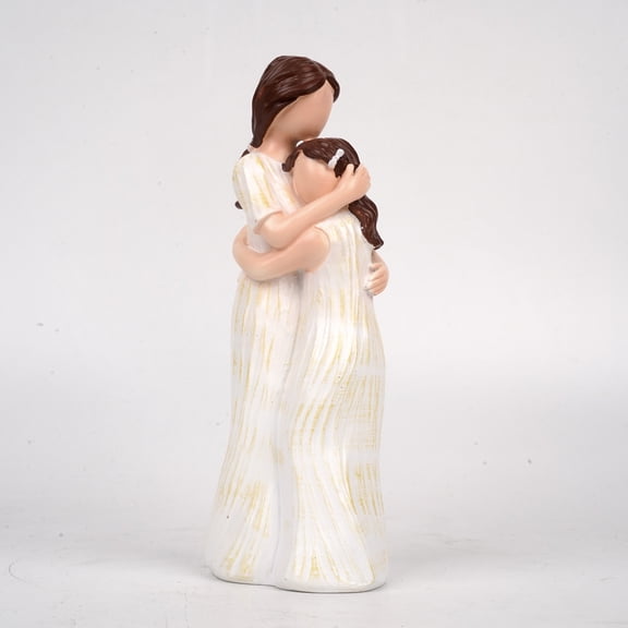 Angel Statue, Young Mothers And Daughters Sculpture, Resin Angel Figurines for Thanksgiving Christmas Home Decor Ornament Memorial Gifts