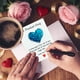 thumbnail image 1 of Tarjeta de bolsillo con bendiciones motivacionales de corazón brillante | Tarjeta de felicitación inspiradora con espacio para mensajes | Regalo de cumpleaños para amigos y familiares, 1 of 6