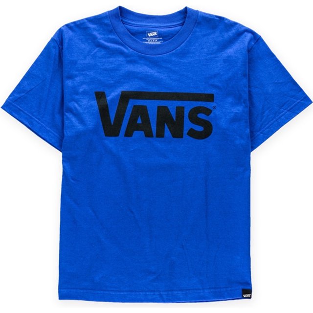 Vans Classic Logo Graphic playera para hombre, azul, XL Vans Camiseta gráfica