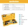 thumbnail image 3 of Yescom 3-Jaw Hydraulic Gear Puller Set 5 Ton Wheel Bearing Pulling Separator w/Case, 3 of 9