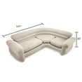 thumbnail image 5 of Intex Inflatable Corner Sofa Soft Beige 101" X 80" X 30" (2-Pack), 5 of 5
