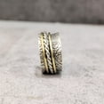 thumbnail image 5 of Filigree Spinner Band, Meditation Ring, 925 Sterling Silver Ring, Spinning Thumb Ring, Two Tone Ring, Fidget Ring, Handmade Jewelry, Christmas Oxidized, Womans Band Ring, Anxiety Ring, Mans Band Gifts, 5 of 6