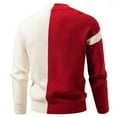 thumbnail image 3 of Betivan Mens Cable Knit Cardigan Open Front Sweater Casual Long Sleeve Button Coats Outerwear, 3 of 4