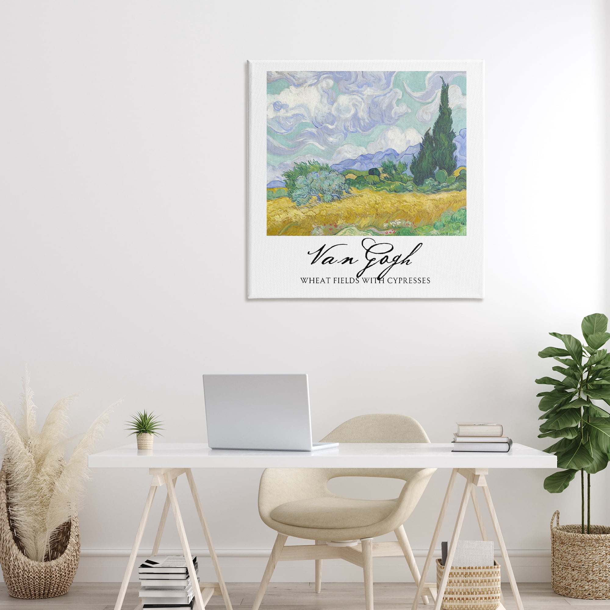 Stupell Industries Van Gogh Wheat Field with Cypresses Canvas Wall Art, design by Vintage Hustle