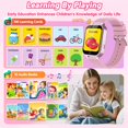 thumbnail image 3 of Smart Watch for Kids Girl Gift Ages 3-12, 2 Screen Protector, 26 Puzzle Games, HD Camera Video Music Player Touchscreen Pedometer, Educationtal Toy Brithday Gifts for Girl Ages 4 5 6 7 8 9 10(Pink), 3 of 8