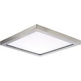 thumbnail image 3 of Maxim Wafer 9" Wide Square Satin Nickel LED Outdoor Ceiling Light, 3 of 4