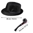 thumbnail image 4 of 20s Costume Accessories Men's Gatsby Accessories Carnival Costume Set Of 8, 4 of 4