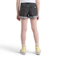 thumbnail image 3 of Levi Strauss Signature Girls High Rise Mom Denim Shorts, Sizes 5-18, 3 of 8