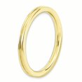 thumbnail image 3 of 925 Sterling Silver Gold Stackable Ring Fancy/, 3 of 8