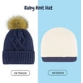 thumbnail image 3 of Rising Star Infant Hat and Baby Mittens Winter Set for 0-24 Months - Navy, 3 of 8