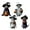 4pcs, variant on Dserhfy Halloween Cat Ornament Cute Cat with Witch Hat Pumpkin/Skull Hanging Decoration 2D Flat Acrylic Car Rearview Mirror Charm for Home Window Christmas Tree Decoration